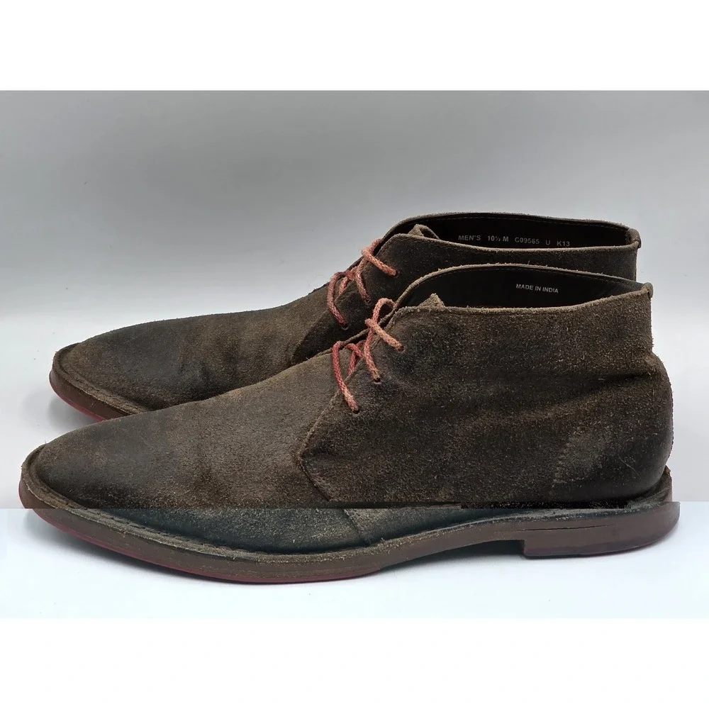 Cole Haan Paul C09565 Brown Chukka Boots Lace up Men's Size 10.5 M